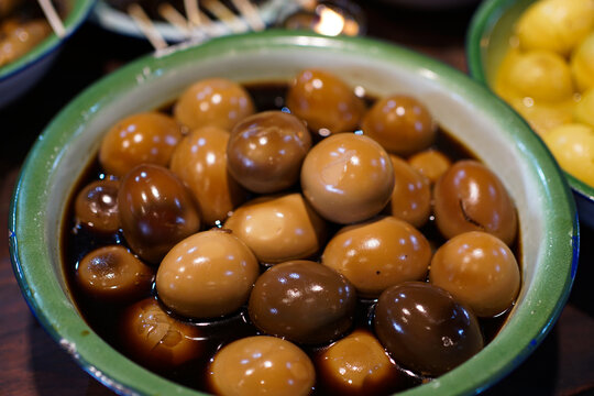 pindang eggs are boiled eggs that are coloured and seasoned with various spices through the pindang process.