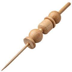 Handcrafted wooden skewer with smooth sanded finish for culinary presentation