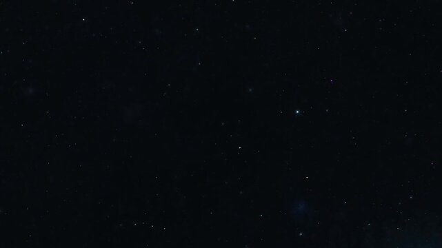 Cinematic animation of multiple meteors or shooting stars streaking across a dark, realistic starry night sky background.