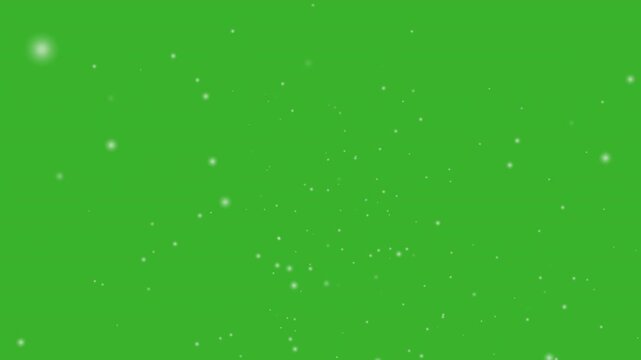 4k stock. A solated falling snow on green screen. Overlay video motion.
