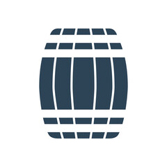 Wood Barrel vector illustration icon
