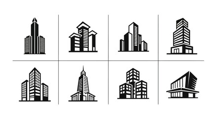 Obraz premium Modern City Architecture Logo Pack