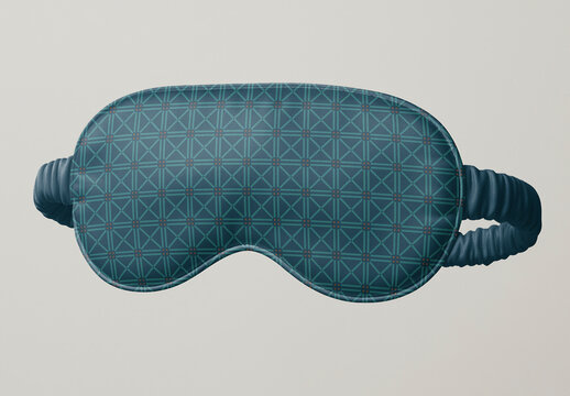 Patterned Sleep Mask Mockup Comfort PSD