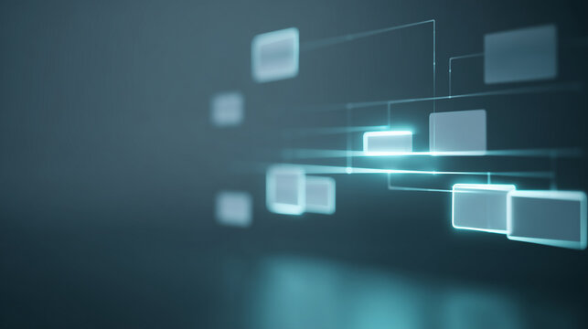 corporate tech banner with glowing sitemap structure placed on right third of frame, simplified website node blocks connected by soft neon lines, dark gradient background with very