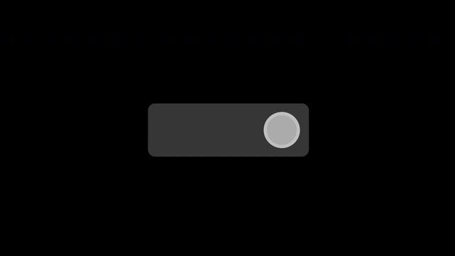 Simple toggle switch icon in a minimal design, representing activation or deactivation of a video function