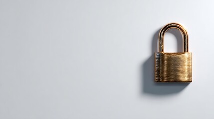 Naklejka premium Stock photo of Cybersecurity padlock concept on screen