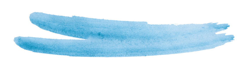 Light blue watercolor background. Artistic hand paint. Isolated on transparent background.