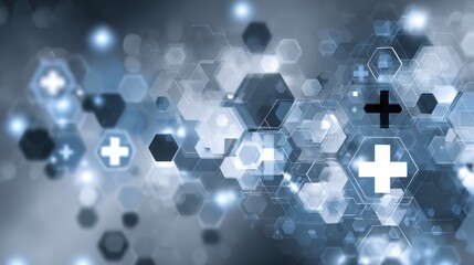 Futuristic medical technology digital abstract background