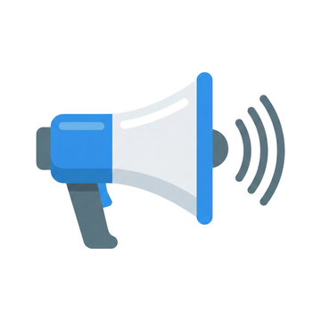Megaphone Vector Icon Isolated on White Background