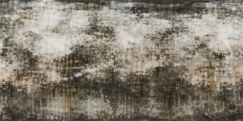 Fototapeta premium Weathered antique surface featuring a dark grungy design with old wood texture, aged stone wall, and rough bark pattern on a vintage brown backdrop
