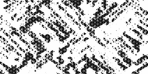 Seamless halftone triangle pattern. Random vector noise texture. Vector eps 10