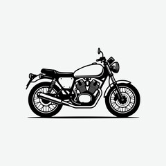 Obraz premium Minimal black and white vector illustration 8.eps