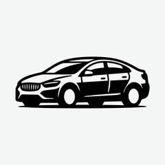 Fototapeta premium Minimal black and white vector illustration 14.eps