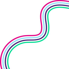 Retro Groovy Lined Illustration