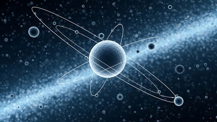 Abstract Atomic Structure with Orbiting Electrons in Deep Space.