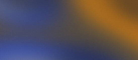 Abstract deep indigo and golden amber grainy gradient background with heavy noise texture and striking blur effect for creative posters © MarGrpDer