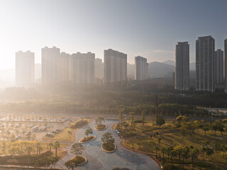 Residential and Park Landscape in Malaowan Bay, Xiamen, Fujian © Dong