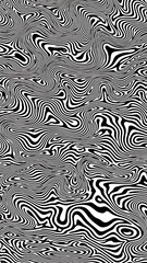 Abstract Black and White Swirling Pattern.