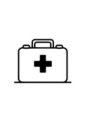 Obraz premium Health and Medical Monoline Icon Set – Flat Outline Vector UI Icons