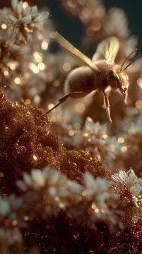 Extreme close up alate insect footage showing winged body anatomy and fine texture in macro video 4K