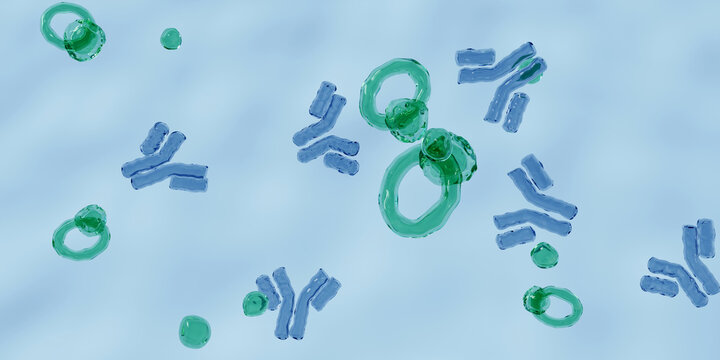 Toxoid Vaccines Illustration. 3d Render