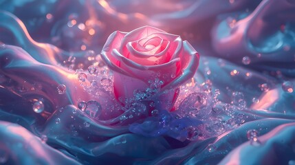 abstract background with rose