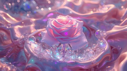 rose petals in water