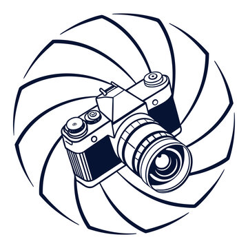 Abstract Camera Eye Logo - Vision, Media, and Creative Brand Identity