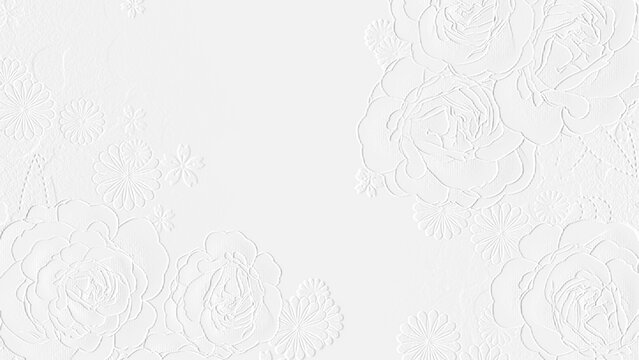 embossed image of roses