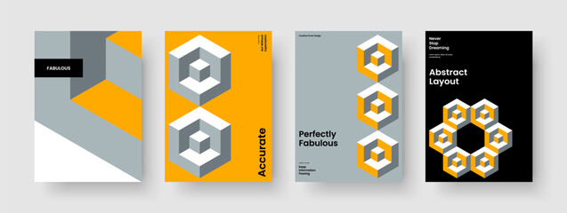 Fototapeta premium Abstract Report Layout. Isolated Business Presentation Design. Modern Flyer Template. Background. Banner. Book Cover. Poster. Brochure. Pamphlet. Leaflet. Handbill. Brand Identity. Advertising
