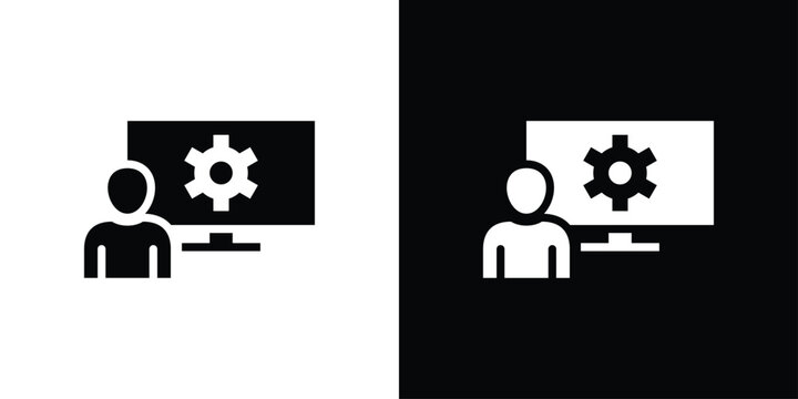 Development Icon Sheet Black And White