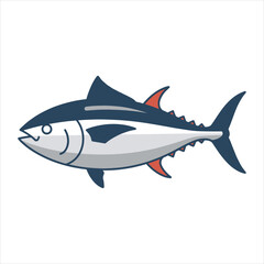 Obraz premium Illustration vector of a tuna fish