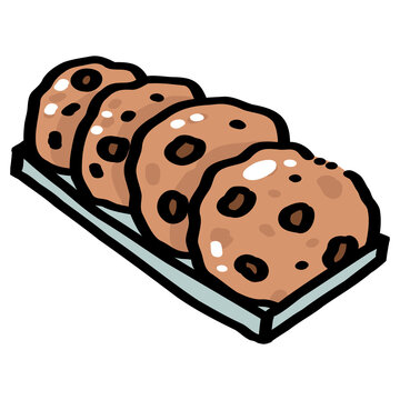 Chocolate Chip Cookies Illustration