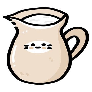 Cute Milk Pitcher Illustration