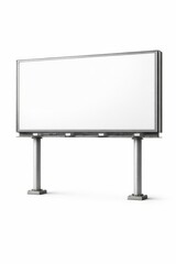 blank billboard isolated on white
