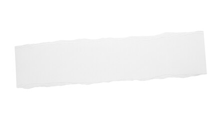 Torn piece of paper PNG isolated on transparent background, blank jagged edge paper scrap for collage and design use