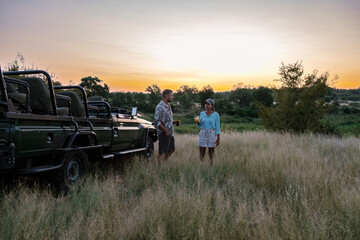 Obraz premium Enjoying a sunset safari experience in Kruger National Park, South Africa