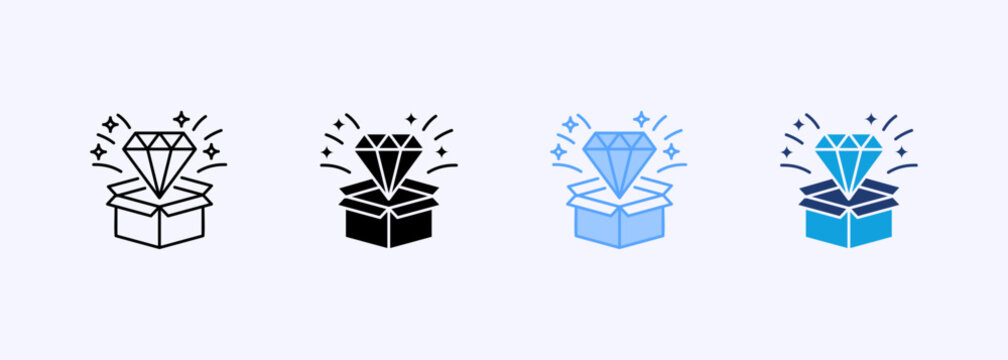 Value Proposition Icon Set Multistyle Various Collection Element For Design