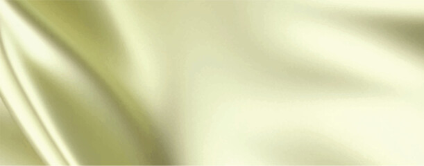 Elegant golden silk fabric background. Textile texture. Copy space. Vector illustration	