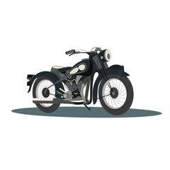 Obraz premium Motorcycle Vector Art - Editable Bike Design for Posters, Logos and Print