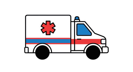 Emergency Medical Services Vehicle Illustration
