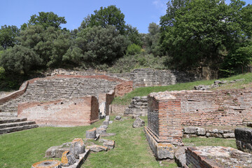 Fototapeta premium Apollonia is an important ancient Greco-Roman ruin site near Fier in central Albania 