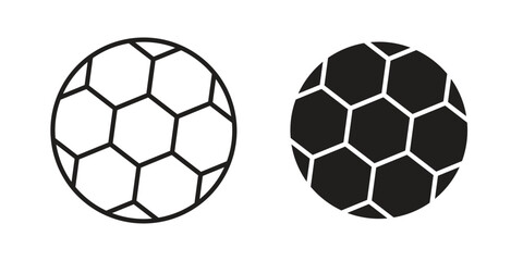 Fototapeta premium Football icon suitable symbol. Simple stock illustration stock