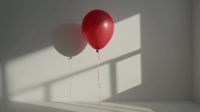 red balloon with white background