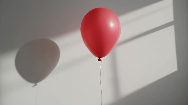 red balloon isolated on white