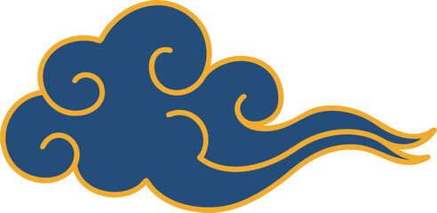 oriental traditional cloud vector