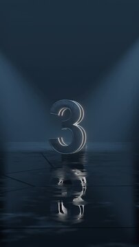 Numbers 3, Fact, Question, Answer, Topic, Point and more. Full HD. 4K