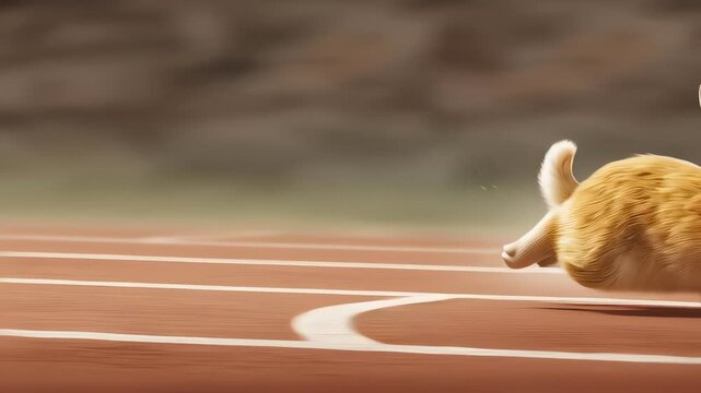 The Tortoise and the Hare Race on a Track Determination Speed Contrast