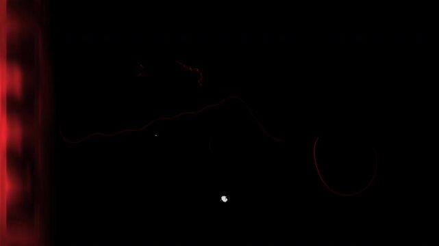 Red horror film effect with dust and light burn creating a dark cinematic 