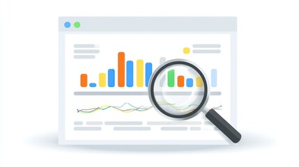 Webpage with data analysis